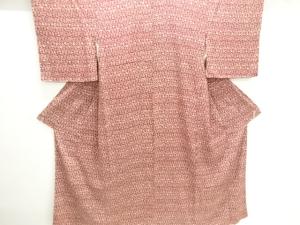 草花模様小紋着物